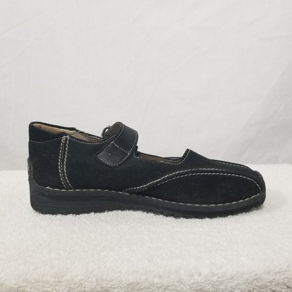 Minibel black leather shoes with white stitch - Picture 2 of 8